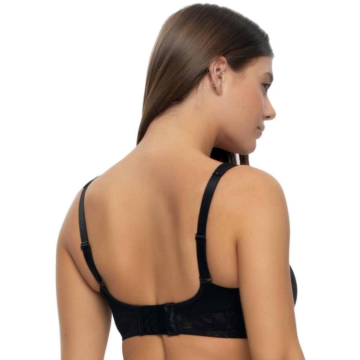 Women's Jessamine Side Smoothing T-Shirt Bra - Full Coverage, Comfortable, Elegant Lace, Back Smoothing - Felina - thumbnail 3