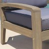 Sapphtopaz Outdoor Dining Chairs Modern Outdoor Patio Chairs with Wood Frame, Cushions for Garden, Balcony - 2 of 4