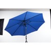 DOMETOUR Outdoor Patio Umbrella with Push Button Tilt and Crank Outdoor Umbrella 8 Sturdy Ribs UV Protection Waterproof for Garden Backyard - 3 of 4