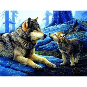 Sunsout Brother Wolf 500 pc   Jigsaw Puzzle 60966