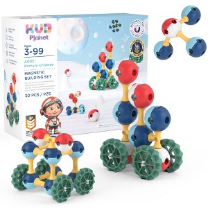 KUB Planet Magnetic Building Set Magnetic Blocks Set 30pc STEM Toy for Kids - 1 of 4