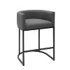 Vatros Upholstered Counter Stool with Metal Frame - 4 of 4