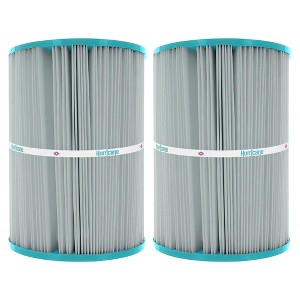 Hurricane Filters Replacement Spa Filter Cartridge for Unicel C-7626, PA25-4, Filbur FC-1230, Hayward, and Star-Clear C250, White, 2 Pack - 1 of 4