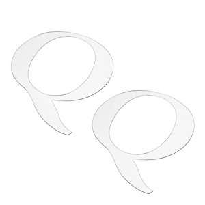Unique Bargains 3D Acrylic Self-Adhesive Mirror Alphabet Sticker Wall Decals 2 Pcs - 1 of 3