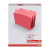 Staples Colored File Folders 1/3-Cut Tab Letter Size Red 100/Box (224519) TR224519 - 4 of 4