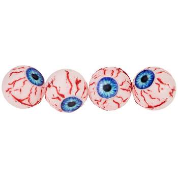 Northlight Set of 4 Bloodshot Eyeballs Halloween Decorations 2"