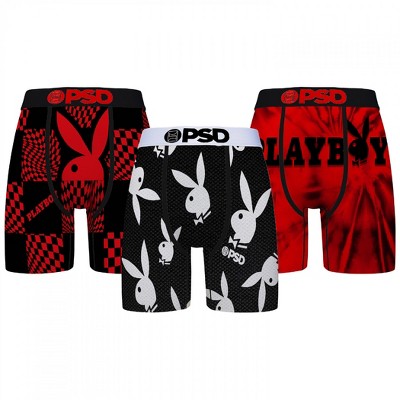 Mens Play Logos 3-Pairs PSD Boxer Briefs