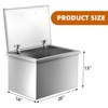 Drop in Ice Chest, Stainless Steel Commercial Ice Bin with Hinged Cover, Outdoor Kitchen Ice Bar for Drinks - 2 of 4