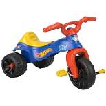 Fisher-Price Hot Wheels Tough Trike Toddler Bike with Handlebar Grips and Storage Compartment, Outdoor Ride On Toy for Preschool Kids