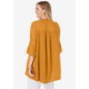 Jessica London Women's Plus Size Hi-Low Linen Tunic - 3 of 4