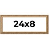 PosterPalooza | 24x8 Wood Antique Frame with UV Acrylic, 4 Finishes: Bronze, Gold, Silver, and Black - 2 of 4