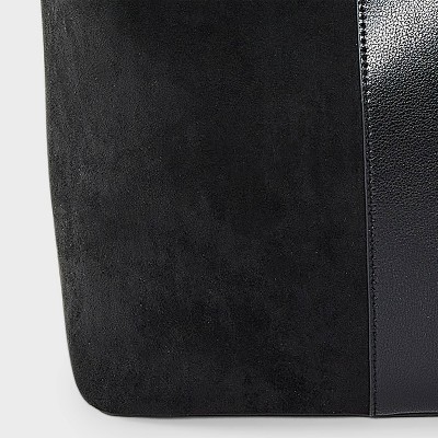 Shoulder Bucket Bag - A New Day Black product image view 5