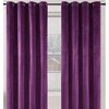 Home mart Goods 1 Panel Purple Velvet Room Darkening Grommet Window Curtain Panel - 55" x 84" - 4 of 4