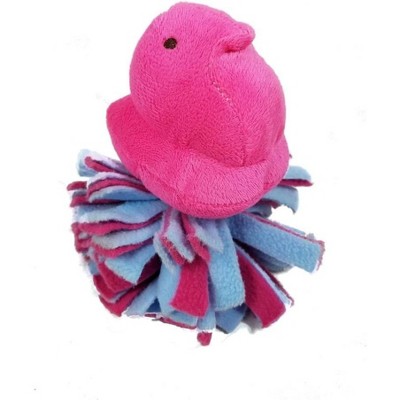 Peeps Chick Fleece Bottom Dog Toy, Color Varies