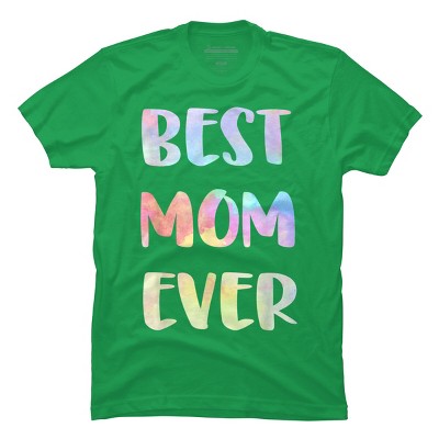 Men's Design By Humans Best Mom Ever Rainbow Bubble Text By MiuMiuShop T-Shirt