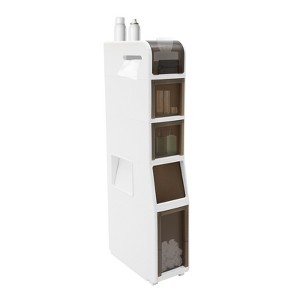 YIYIBYUS Bathroom Floor Cabinet, Storage Cabinet with Drawers - 1 of 4