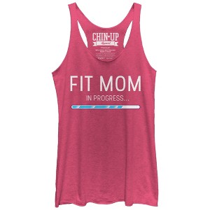 Women's CHIN UP Fit Mom in Progress Racerback Tank Top - 1 of 3