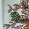 Whisen D3.9" Christmas Ball Ornaments, Glass Decorative Hanging Ball Christmas Tree Ornaments, Set of 6 - 4 of 4