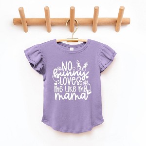 The Juniper Shop No Bunny Loves Me Like Mama Toddler Flutter Sleeve Tee - 1 of 2