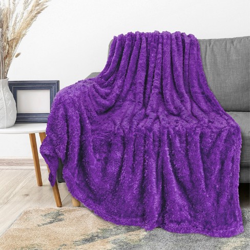 Faux Shearling Fleece Blanket By Bare Home : Target