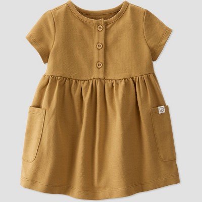 Image of Baby Girls' Organic Cotton Rose Dress - little planet by carter's Pink 18M