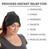 Aculief Headache, Migraine, & Stress Relief Hat - Natural Ice Mask for Tension & Muscle Pain – Black - 3 of 4