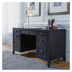 Palladia Executive Desk Split Oak Sauder Target