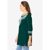 Woman Within Plus Size Embroidered Knit Tunic - 4 of 4