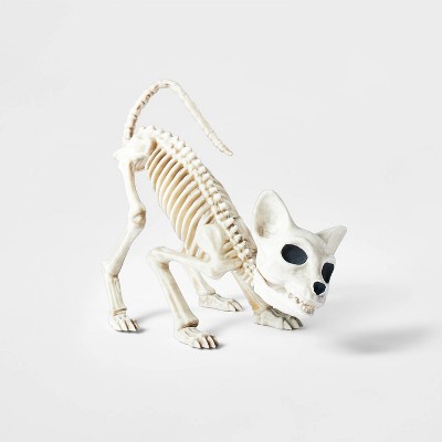 Small Crouching Skeleton Kitten Halloween Decorative Prop - Hyde & EEK! Boutique™