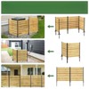 SEVOBAL Garden Fences and Gates Cedar Wood Privacy Screen, Privacy Wood Fence for Pool Equipment Enclosure, Beige, 38.6"*38.6"*55.1" - 4 of 4