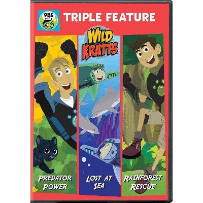 Wild Kratts: Predator Power / Lost at Sea / Rainforest Rescue (DVD)(2019)