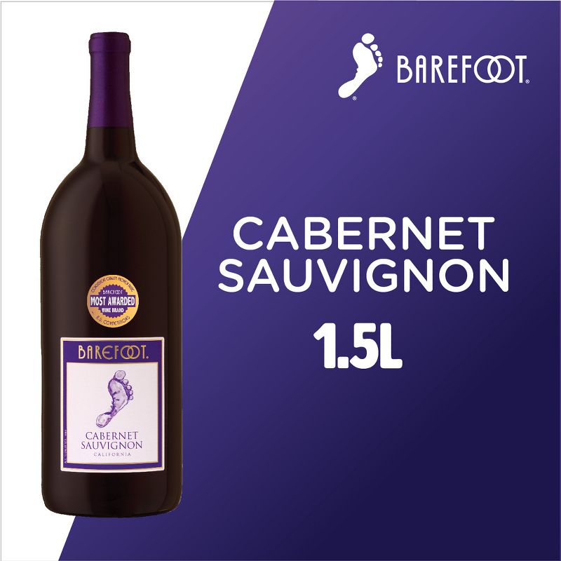 Barefoot Cellars Cabernet Sauvignon Red Wine - 1.5L Bottle, 2 of 6