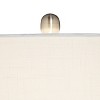 360 Lighting Coastal Accent Table Lamp with Table Top Dimmer Fillable 20.5" High Clear Glass Canister Off White Drum for Living Room Bedroom - 4 of 4