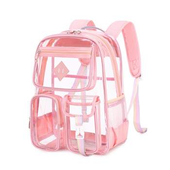 Contixo Fun & Stylish Clear Backpack: Trendy PVC Transparent Bookbag - Perfect for School, Work, Travel, and More!