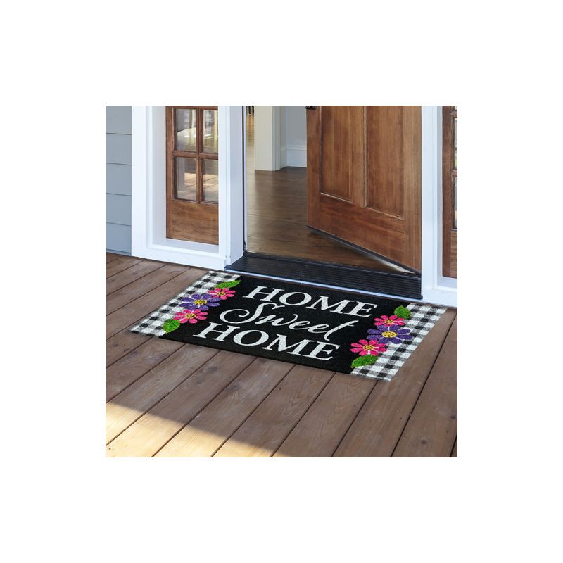 Home Sweet Home Flowers Coir Spring Doormat 30" x 18" Indoor Outdoor Briarwood Lane, 2 of 4