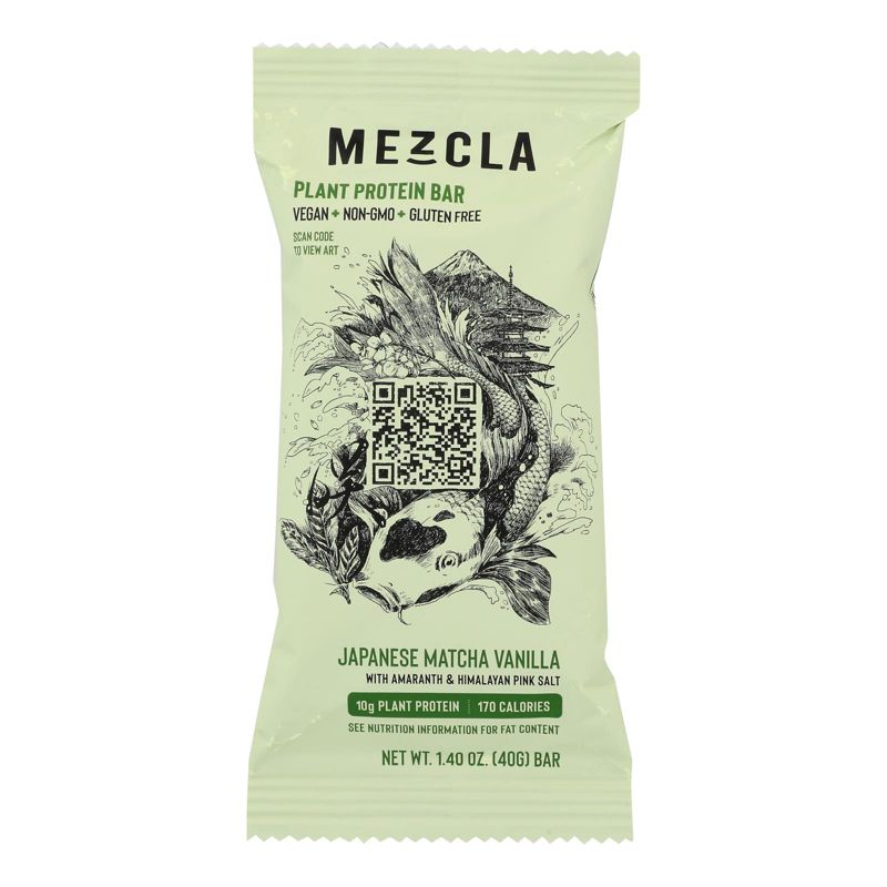 Mezcla Japanese Matcha Vanilla Plant Protein Bar - 15 bars, 1.4 oz, 2 of 5