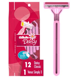 Gillette Daisy Women's Disposable Razors  - 12ct - 1 of 4