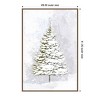 Amanti Art 28"x41" Lone Fir in the Snow by Rosana Laiz Blursbyai Framed Canvas Wall Art - 4 of 4