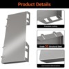 Thick Quick Tach Cut Out Mount Plate, Steel Skid Steer Quick Tach Attachment Adapter Plate Compatible with Bobcat, Kubota Tractors - 3 of 4