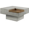 Kailano Weathered Gray Finish Coffee Table - 3 of 4