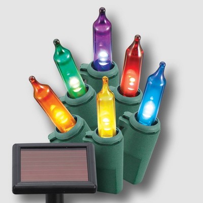 Philips 150ct Christmas Solar Mini LED String Lights Multicolored