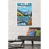 Trends International Lantern Press - Glacier National Park, Avalanche Lake Framed Wall Poster Prints - 2 of 4