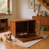 Gulches 20in H x 33in W x 24in D FlexHome Dog Crate Walnut 1 Pack Small Medium Dog Livestock Supplies Product type - 3 of 4