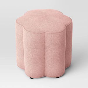 Scallop Upholstered Ottoman - Room Essentials™ - 1 of 4