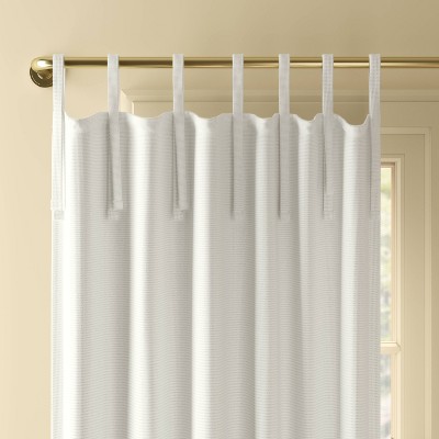 50"x63" Blackout Aruba Tie-Top Curtain Panel Off-White - Threshold™