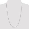 Black Bow Jewelry 0.9mm, 14k White Gold, Box Chain Necklace - 2 of 4