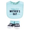 Hudson Baby Infant Boy Cotton Bib and Sock Set, Boy Mothers Day, One Size - 3 of 4