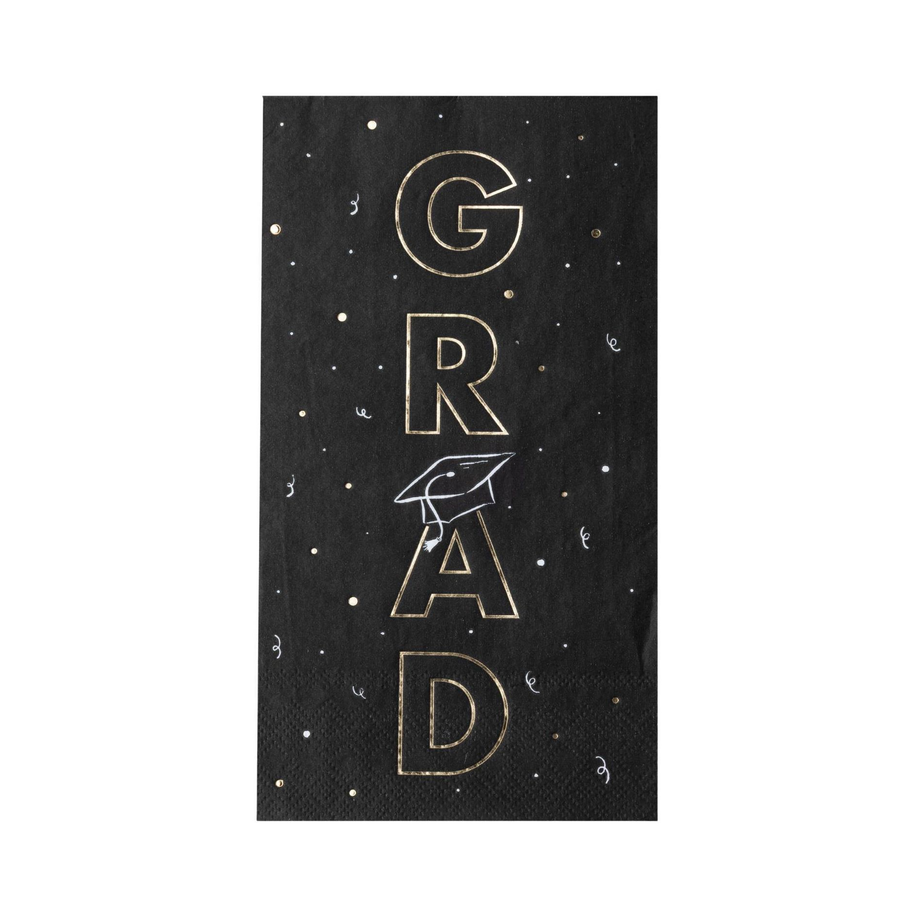 Bonjour Fete 30ct Graduation Paper Party Guest Towel Napkins