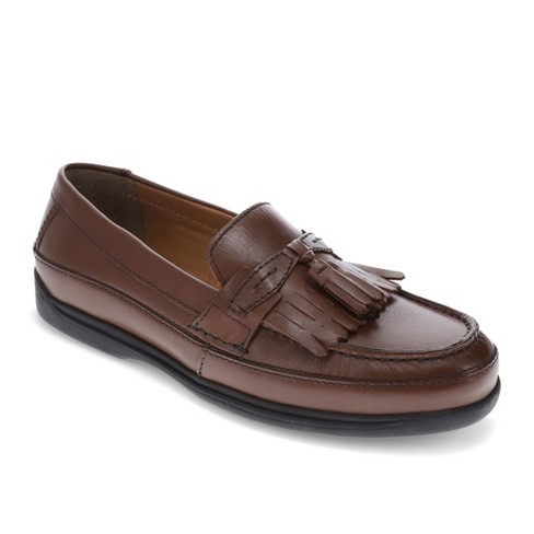 Dockers Mens Sinclair Leather Dress Casual Tassel Loafer Shoe, Antique ...