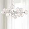 Possini Euro Design Wired Chrome Chandelier Lighting 32" Wide Modern Sputnik Art Glass 12-Light Fixture for Dining Room House Foyer Kitchen Island - 2 of 4